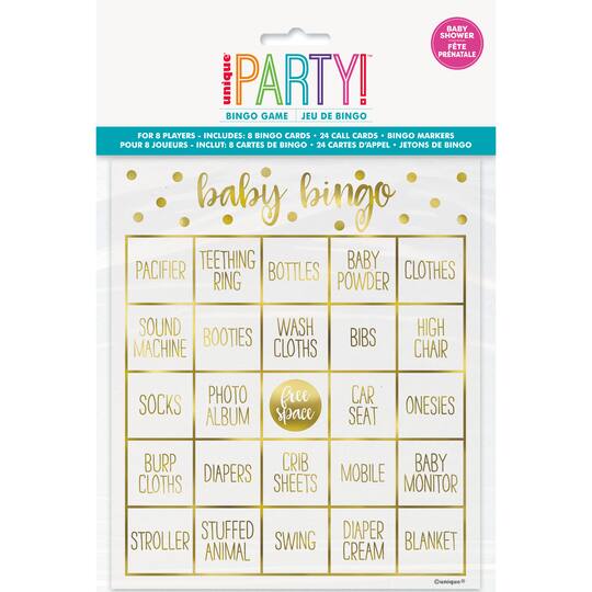 Bingo Game for Baby Shower for 24 players great for Baby Shower Games 